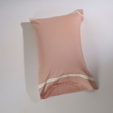Fronha 400 Fios Fascino - Rose / Marfim