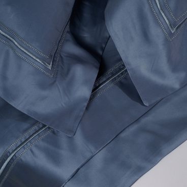 Jogo de Lençol 600 Fios Tulipa - Azul Jeans / Azul Jeans