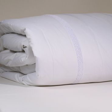 Capa de Edredom 400 Fios Poema - Branco / Branco