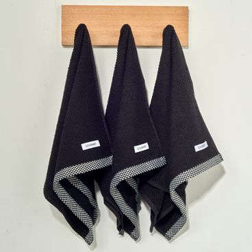 Kit Gourmet Xadrezinho - Preto