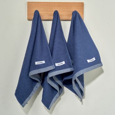 Kit Gourmet Xadrezinho - Azul