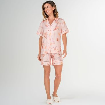 Pijama Nature Curto - Rosa