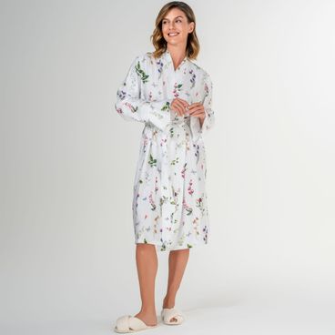 Robe Flores do Campo - Off White