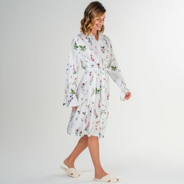 Robe Flores do Campo - Off White