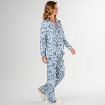 Pijama Lilibet Longo - Azul