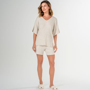 Pijama Moments Curto - Cru