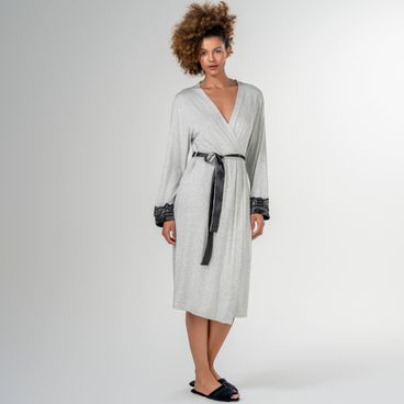 Robe Mandy - Mescla / Preto