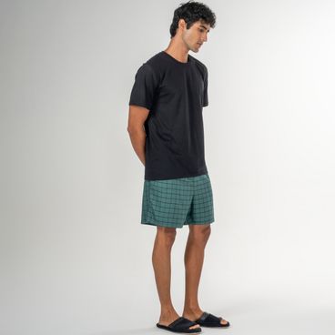 Pijama Heitor - Preto / Verde