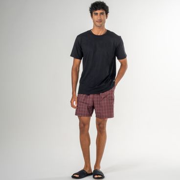 Pijama Nicolau - Preto/Vermelho