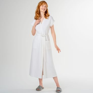 Kimono Maison Longo Algodão Pima - Branco