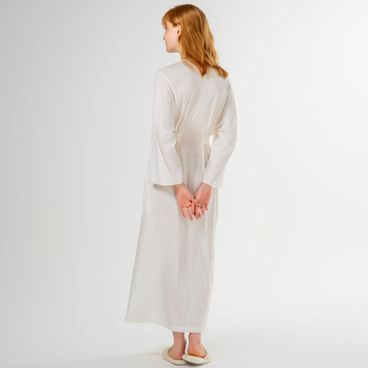 Robe Violet Algodão Pima - Marfim