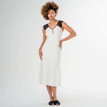 Camisola Stacy - Marfim / Preto