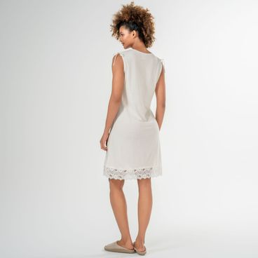 Camisola Algodão Pima Grace - Marfim