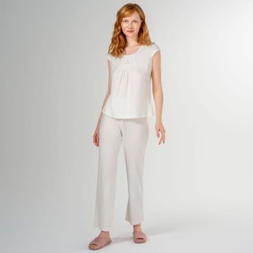 Pijama Algodão Pima Angel - Marfim