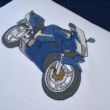 Capa de Almofada Overdrive - Branco / Azul