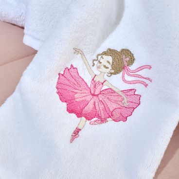 Kit Banho e Rosto Ballerina - Branco / Rosa
