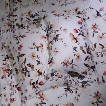 Jogo de Lencol Bambu Autunno - Branco / Ocre
