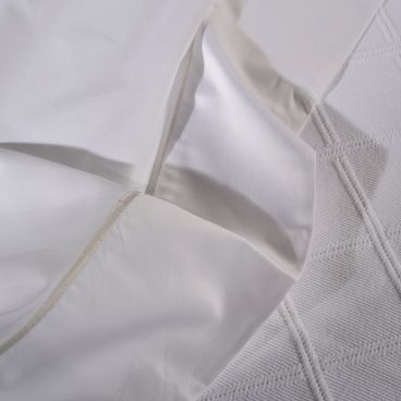 Jogo de Lencol 500 Fios Singular - Branco / Branco