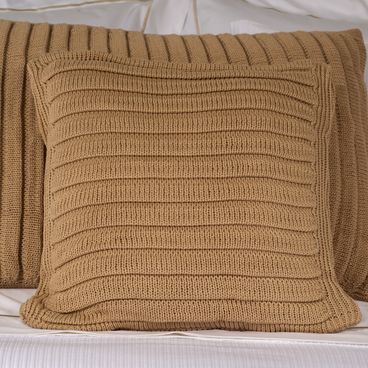 Capa de Almofada Tricot Unique - Bege