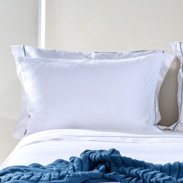 Colcha Com Porta-Travesseiro Portuguesa Modernité - Branco