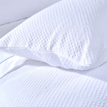 Colcha Com Porta-Travesseiro Portuguesa Modernité - Branco