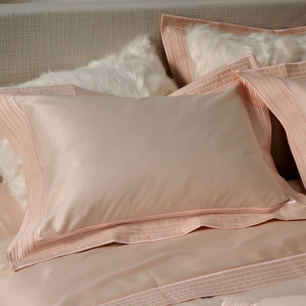 Capa de Edredom Avenue 600 Fios - Rosa / Rosa